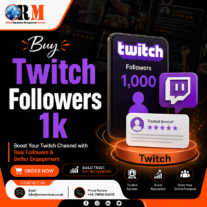 Buy Twitch Followers 1k | ORM Services